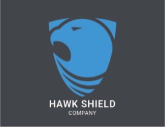 Projekt graficzny logo dla firmy online Hawk shield logo